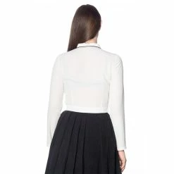 Banned Alternative Blouse - Undertaker White -KILLSTAR SALES banned alternative blouse undertaker white3