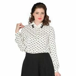 Banned Retro Blouse - Collar Cat