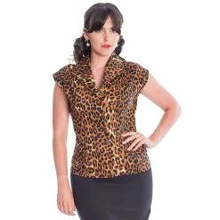 Banned Retro Blouse - Feline Friendly