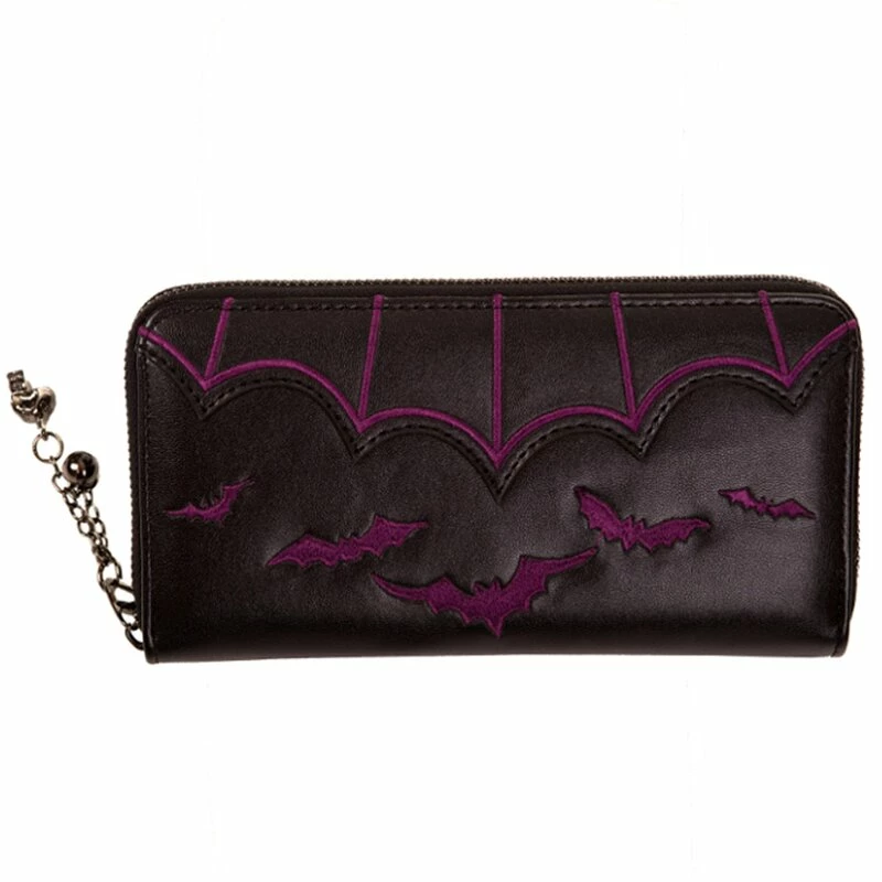 Banned Wallet - Bats Purple 3 Banned Wallet - Bats Purple