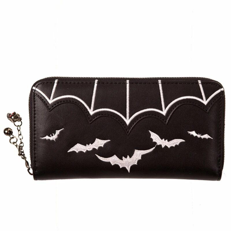 Banned Wallet - Bats White 3 Banned Wallet - Bats White
