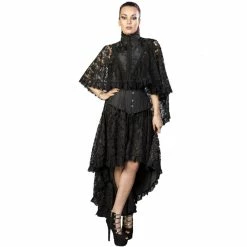 Burleska Bolero Cape - Draconia Black -KILLSTAR SALES burleska bolero cape draconia black4