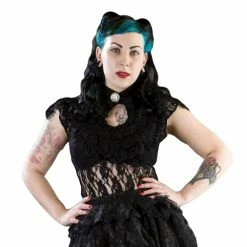 Burleska Lace Top - Dita Black