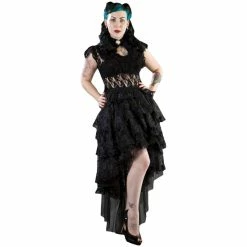 Burleska Lace Top - Dita Black -KILLSTAR SALES burleska lace top dita black3