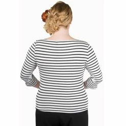 Dancing Days 3/4-Sleeve T-Shirt - Modern Love White-Black -KILLSTAR SALES dancing days 3 4 sleeve t shirt modern love white black 45