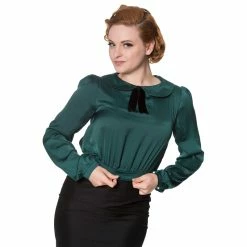 Dancing Days Blouse - Freshwater Dark Green