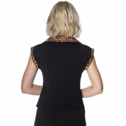 Dancing Days Blouse - Rock N Roll Leopard -KILLSTAR SALES dancing days blouse rock n roll leopard3
