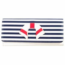 Dancing Days Clutch With Shoulder Chain - Vintage Nautical White