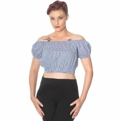 Dancing Days Crop Top - All Mine Navy Blue