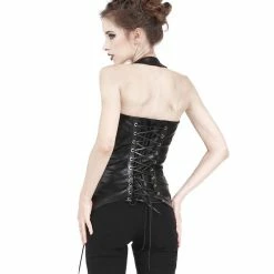 Dark In Love Corset Top - Metal D -KILLSTAR SALES dark in love corset top metal d5