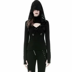 Dark In Love Gothic Top - Cross Connection -KILLSTAR SALES dark in love gothic top cross connection 13