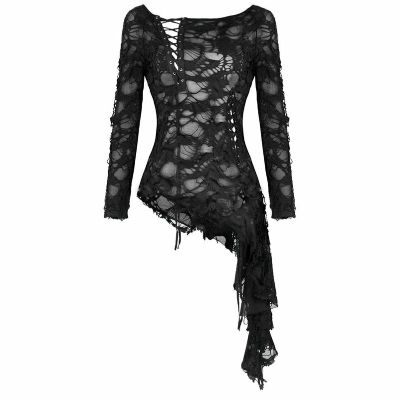 Dark In Love Gothic Top - Skull Back 8 Dark In Love Gothic Top - Skull Back - Image 6