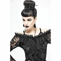 Devil Fashion Blouse - Amber -KILLSTAR SALES devil fashion blouse amber3