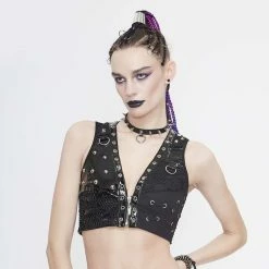 Devil Fashion Crop Top - Heavy Metal Vest