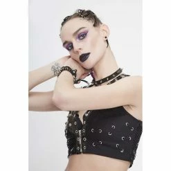 Devil Fashion Crop Top - Heavy Metal Vest -KILLSTAR SALES devil fashion crop top heavy metal vest 13