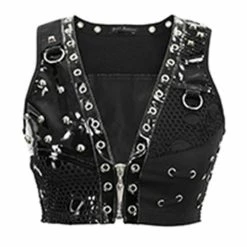 Devil Fashion Crop Top - Heavy Metal Vest -KILLSTAR SALES devil fashion crop top heavy metal vest 15