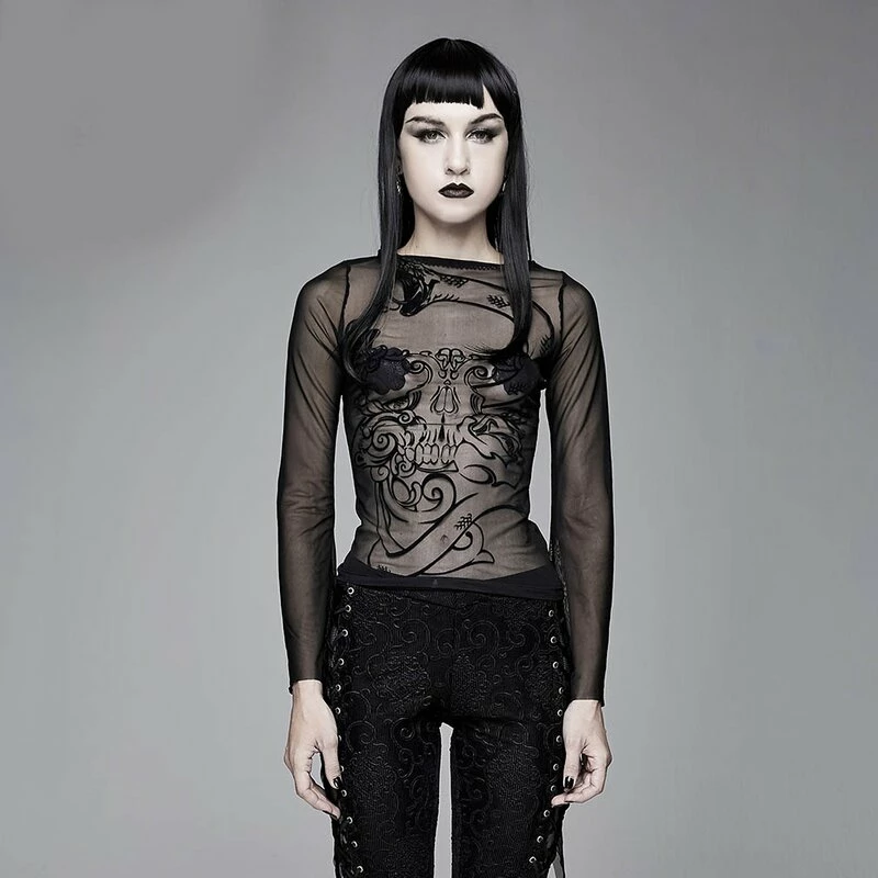 Devil Fashion Gothic Top - Deathkeeper 4 Devil Fashion Gothic Top - Deathkeeper - Image 2