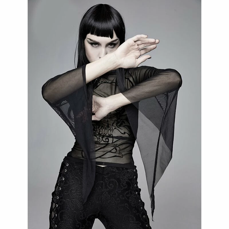 Devil Fashion Gothic Top - Deathkeeper 6 Devil Fashion Gothic Top - Deathkeeper - Image 4