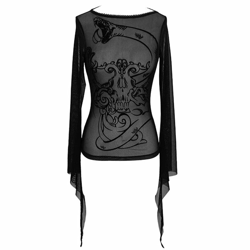 Devil Fashion Gothic Top - Deathkeeper 8 Devil Fashion Gothic Top - Deathkeeper - Image 6
