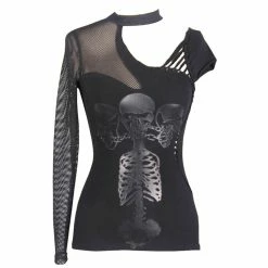 Devil Fashion Gothic Top - Split Personality -KILLSTAR SALES devil fashion gothic top split personality 15