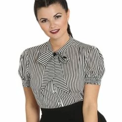 Hell Bunny Blouse - Humbug