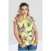 Hell Bunny Blouse - Kalani Shirt Yellow -KILLSTAR SALES hell bunny blouse kalani shirt yellow