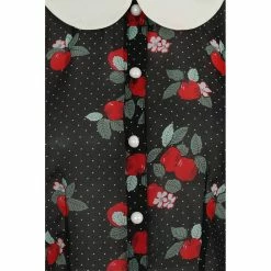 Hell Bunny Chiffon Blouse - Apple Blossom -KILLSTAR SALES hell bunny chiffon blouse apple blossom3