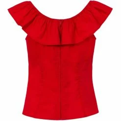 Hell Bunny Vintage Top - Rio Red -KILLSTAR SALES hell bunny vintage top rio red4