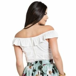 Hell Bunny Vintage Top - Rio White -KILLSTAR SALES hell bunny vintage top rio white3