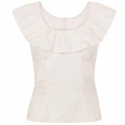 Hell Bunny Vintage Top - Rio White -KILLSTAR SALES hell bunny vintage top rio white4