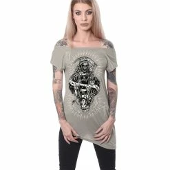 Hyraw Off-Shoulder T-Shirt - Kingdom -KILLSTAR SALES hyraw off shoulder t shirt kingdom3