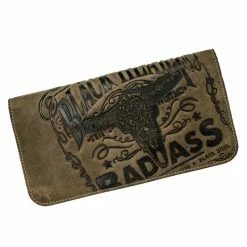 Jack's Inn 54 Leather Wallet - Black Bourbon Street Brown