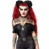 Killstar Bardot Top - Vervain Black