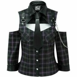Killstar Blouse - Kalista Teachers Pet Tartan 8 Killstar Blouse - Kalista Teachers Pet Tartan -KILLSTAR SALES killstar blouse kalista teachers pet tartan3