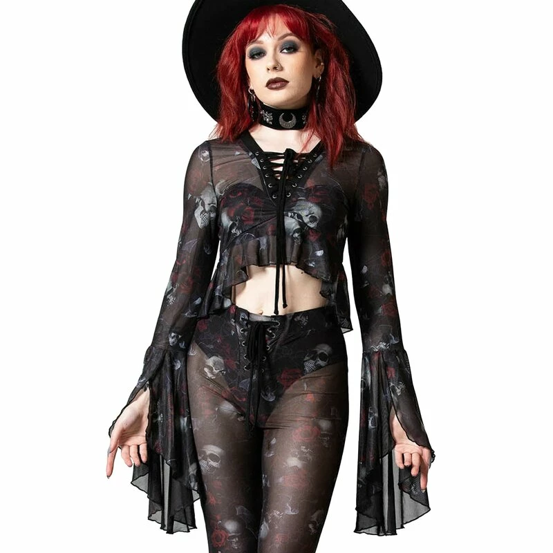 Killstar Blouse - Wicked Rose 3 Killstar Blouse - Wicked Rose