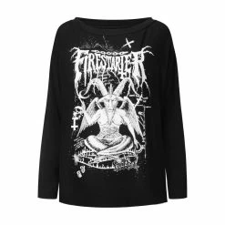 Killstar Boatneck Top - Firestarter -KILLSTAR SALES killstar boatneck top firestarter 15
