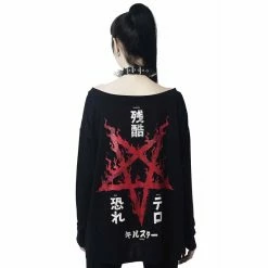 Killstar Boatneck Top - Paranoid -KILLSTAR SALES killstar boatneck top paranoid 13