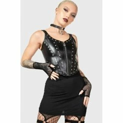 KILLSTAR Corset Top - Smoke For Sinners 8 KILLSTAR Corset Top - Smoke For Sinners -KILLSTAR SALES killstar corset top lgoke for sinners3