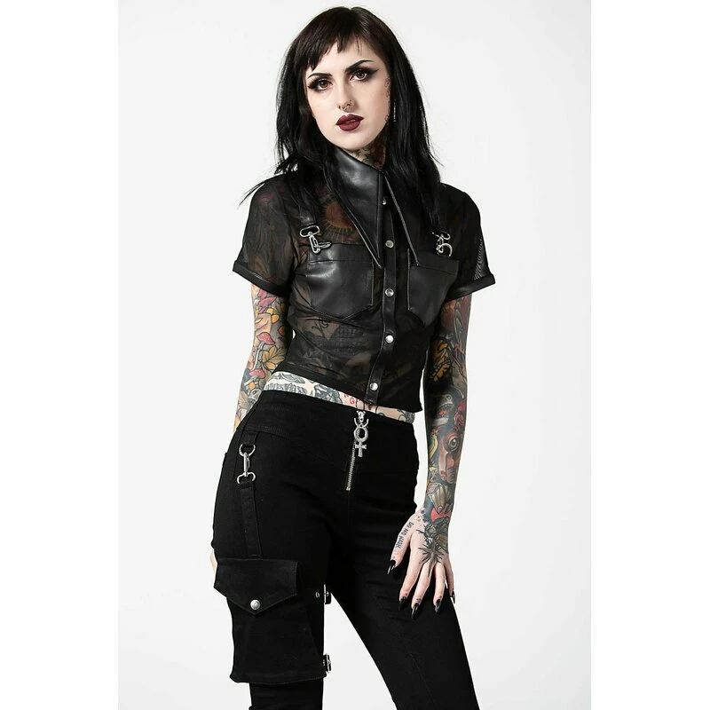 Killstar Crop Shirt - Dark Halo 4 Killstar Crop Shirt - Dark Halo - Image 2