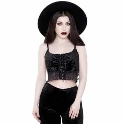 Killstar Crop Top - Dark Dahlia