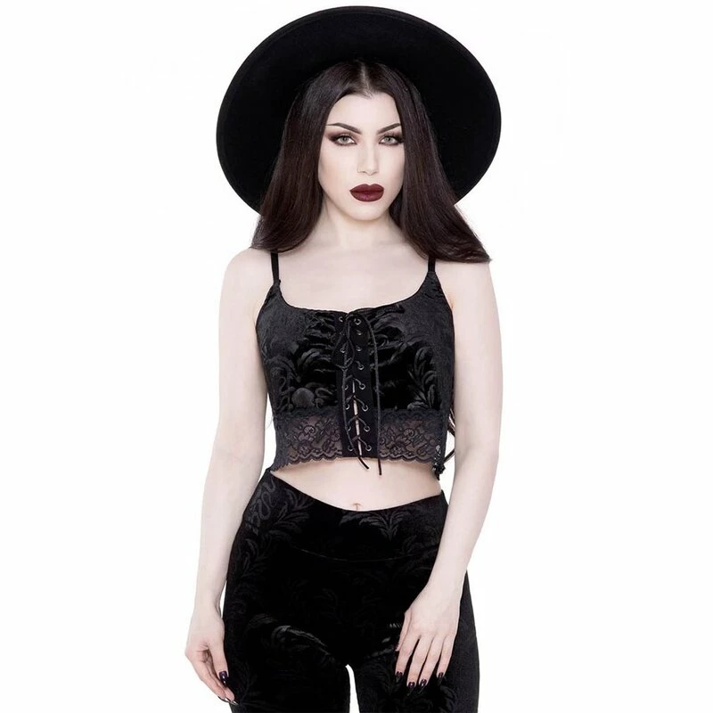 Killstar Crop Top - Dark Dahlia 3 Killstar Crop Top - Dark Dahlia