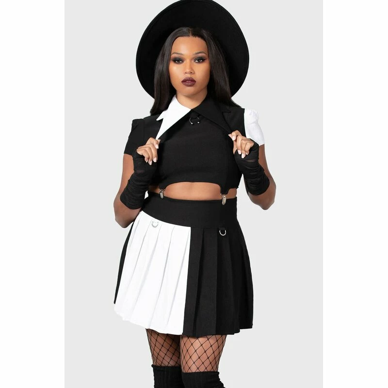 KILLSTAR Crop Top - Hels Harlequin 5 KILLSTAR Crop Top - Hels Harlequin - Image 3