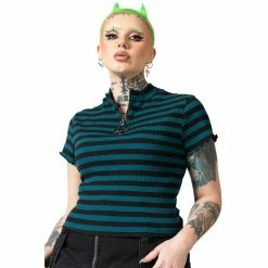 KILLSTAR Crop Top - Malkin Green