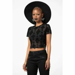 Killstar Crop Top - Petra -KILLSTAR SALES killstar crop top petra 36