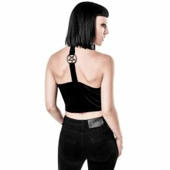 Killstar Crop Top - Sacrificial Halter -KILLSTAR SALES killstar crop top sacrificial halter2