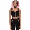 Killstar Crop Top - She's Cagey Black