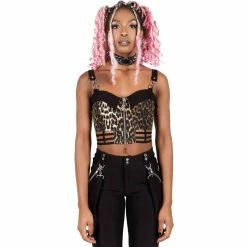 Killstar Crop Top - She's Cagey Leo