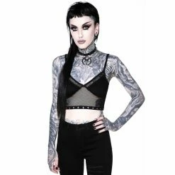 Killstar Fishnet Crop Top - Terrorizer