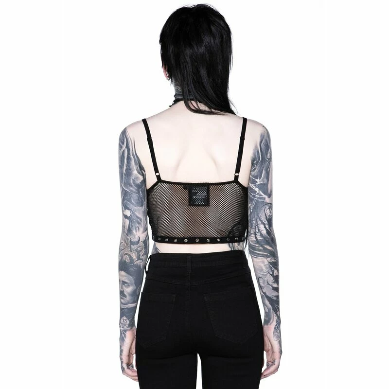 Killstar Fishnet Crop Top - Terrorizer 4 Killstar Fishnet Crop Top - Terrorizer - Image 2