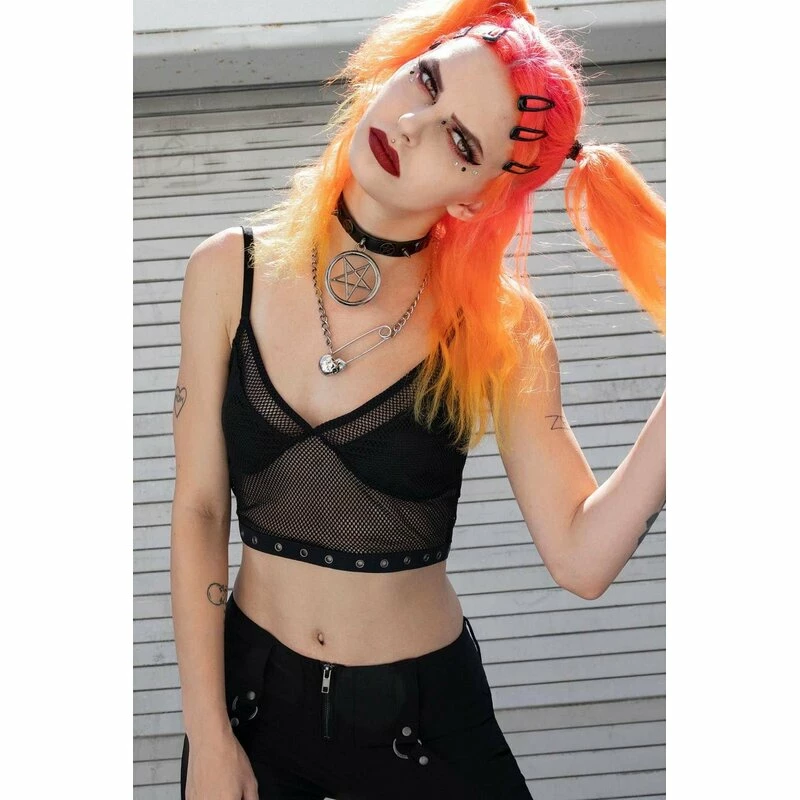Killstar Fishnet Crop Top - Terrorizer 5 Killstar Fishnet Crop Top - Terrorizer - Image 3